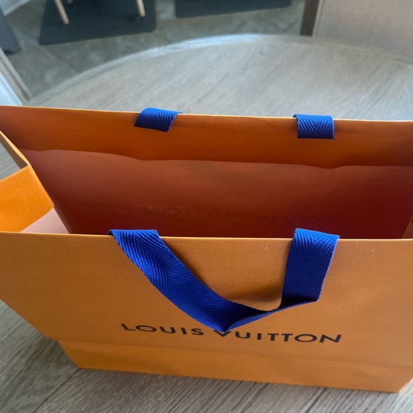 Authentic Louis Vuitton orange shopping bag - Picture 2 of 4